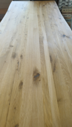 PLATEAU CHENE RU BORDS NATURELS FLACHEUX MONTAGE STRUCTURE LEGERE 2500 X 1000